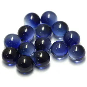 3 มิลลิเมตร 12 มิลลิเมตรทรงกลม 34 # blue synthetic sapphire ลูก