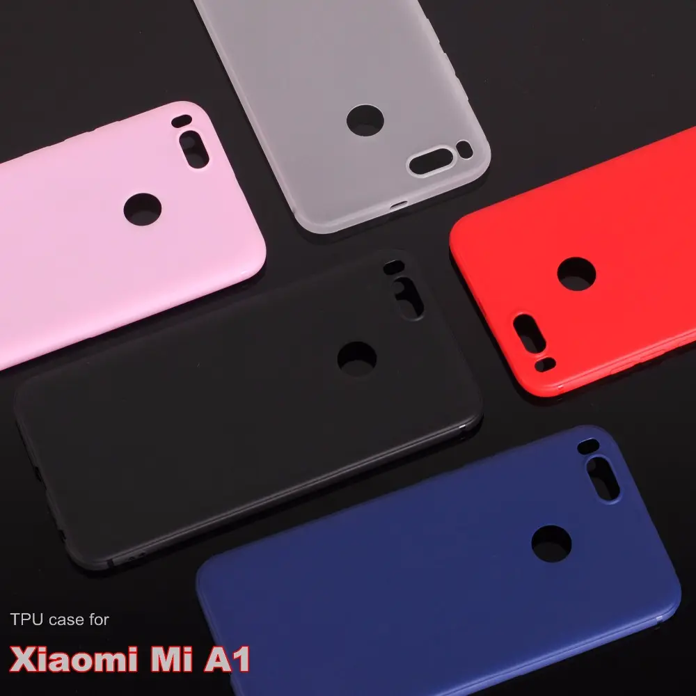 Xiaomi mi a1 case silicone cover 5.5" Soft TPU case for xiaomi mi a1 mia1 Matte surface, non-slip, anti-fingerprint