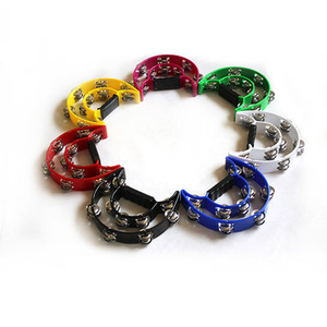 Vendita calda diretta in fabbrica strumenti a percussione musicali colorati anello a doppia mano in plastica con scatola dei colori - Product Image 2