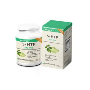Таблетки для улучшения здоровья и поддержки мозга от Lifeworth, грифония простолистная 5-htp