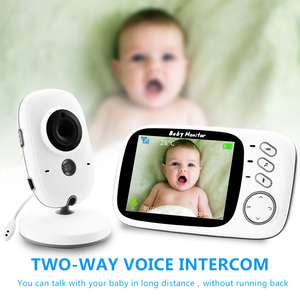 Babyphone intelligent avec caméra vidéo sans fil, détection sonore, communication bidirectionnelle, écran TFT 3,2 pouces, radio VB603 - Product Image 2