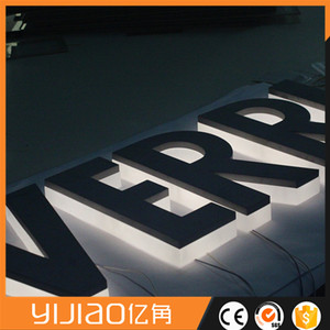 retroiluminado <span class=keywords><strong>rotulo</strong></span> <span class=keywords><strong>corporeo</strong></span> <span class=keywords><strong>led</strong></span> IP65 luminoso lateral en metacrilato macizo para publicidad - Product Image 1