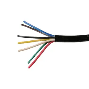 Kauçuk yalıtımlı güç kablosu 250C yüksek sıcaklık çok çekirdekli UL4367 silikon kalaylı bakır tel rulo telli tüm renkler UL 758