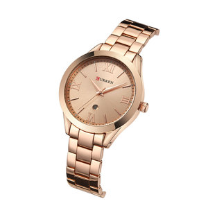 CURREN 9007 Orologio da <span class=keywords><strong>Donna</strong></span> in <span class=keywords><strong>Oro</strong></span> Rosa, <span class=keywords><strong>Orologi</strong></span> al Quarzo di Marca di Lusso, Orologio da Polso Femminile, Orologio da Ragazza, Relogio Feminino - Product Image 5