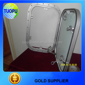 Marco de aluminio tipo abierto para barco, ventana de vidrio templado, Embarcación marina de aluminio, resistente al agua, novedad de 2015 - Product Image 2