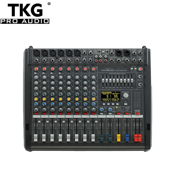 TKG PM600-3 Powermate 600-3 Powermate600-3 1000W mixer áudio Power Mixer 6 canais console misturador profissional