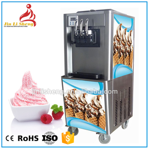 Comercial 3 sabor softy cono suave servir helado yogurt dispensación fabricación expendedoras suave helado precio de la máquina - Product Image 1