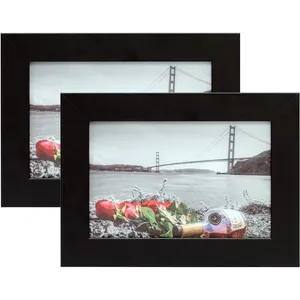 Black Picture Frame art minds 2x6 photo frame for decoration