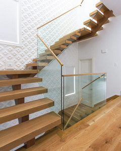 I-forme Escalier Invisible À <span class=keywords><strong>Limon</strong></span> En Acier Flottant Marches En <span class=keywords><strong>Bois</strong></span> - Product Image 2