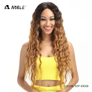 Wholesale Lace Front Wigs 30 Inch Long Synthetic Curly Wig For Black Women Blonde Wig Synthetic