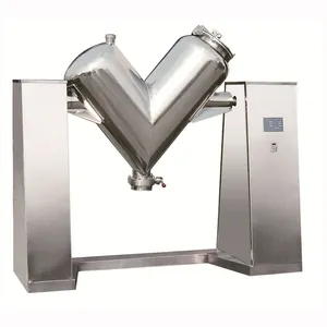 GMP grade V type powder mixer machine for powder, cake powder and small particle