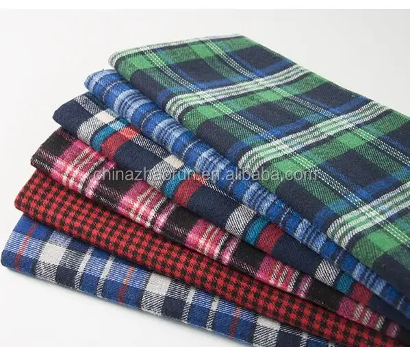 Chứng Khoán Giải Phóng Mặt Bằng Bán Polyester Bông Sợi Nhuộm Kiểm Tra Vải Cho Shirting/Hàng May Mặc/Hàng May Mặc