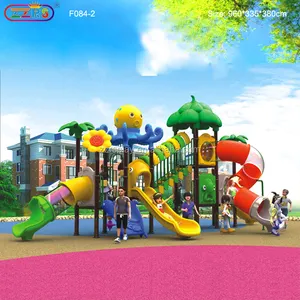 Aire de jeux extérieure pour enfants avec tubes en plastique, thème chaume et jungle, pour 20-30 enfants d'âge préscolaire - Product Image 4