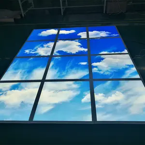 Декоративная квадратная Светодиодная панель с голубым небом 2*2 40 Вт, Потолочная световая панель с голубым небом