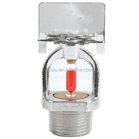 Sprinkler anti-incendie Upring 68C 141 degrés, laiton chromé rouge, 1/2 BSP, certifié CCC ISO, Zstx-15