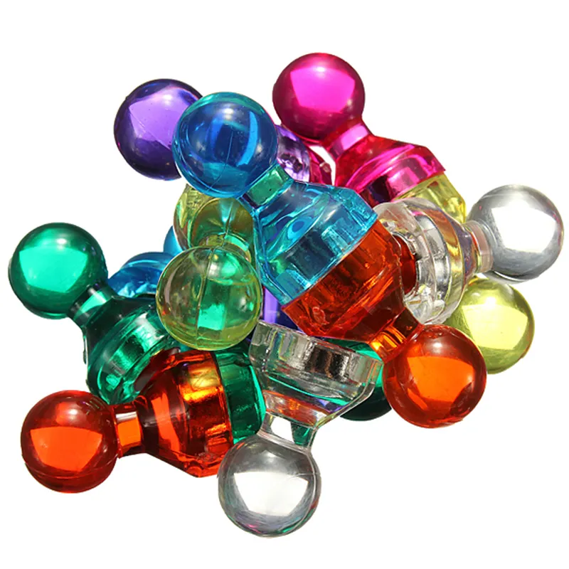 60-Pack Magneti Push Pin -7 Colori puntina Magnetica per la Casa Ufficio