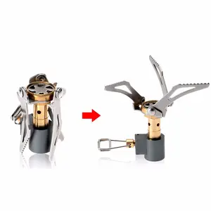 3000 W Portable Folding Mini Camping Stove Outdoor Gas Stove Survival Oven Stove 45グラムPocket Picnic Cooking Gas Burner