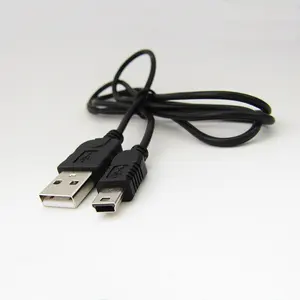 Suministro de alta calidad Mini B 5 Pin cargador de datos de la Cámara Cable USB a Mini Cable USB