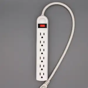 American power plug 3 핀 Plug 6 ways 확장 cord socket outlet