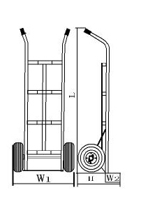 Chariot à main robuste à deux roues pour le transport du chariot à main <span class=keywords><strong>HT2500</strong></span> - Product Image 6