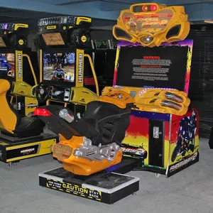 LiFang Cheap Price Coin Operated Arcade Car Race Games Machines FF MOTO Super Bike 2 Racing Game Machine For Sale