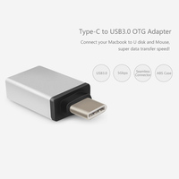 Adaptador USB3.1 Tipo-C a USB3.0 Macho/Hembra Económico con Blindaje Trenzado para Computadora, Teléfono Móvil y Cámara