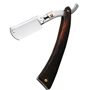 Berber jileti, Profesyonel Düz Jilet tıraş kiti, El Yapımı erkekler için Tıraş-10 Bıçak