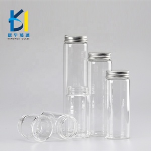 Çin Yeni Tasarım 50 ml Temizle Cam <span class=keywords><strong>Test</strong></span> tüp şişesi Şişe Alüminyum vidalı kapak 180 ml 220 ml - Product Image 3