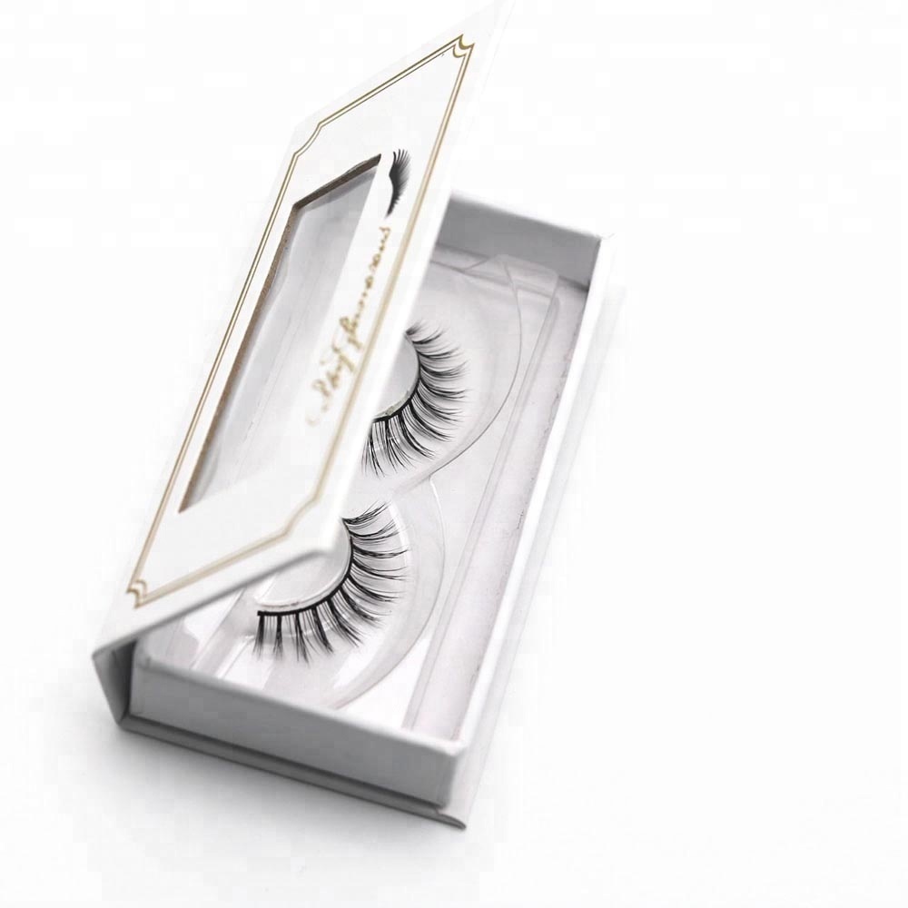 Haute Qualité Cutoms Cils Main Fait Volume Soie Faux Sans cruauté Vison Faux Cils Supérieurs Vison Cils 3d