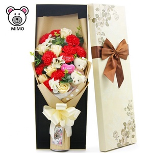 Hermosas Cajas de Ramos de Flores Artificiales de Dibujos Animados para Niños, Nuevo Regalo de San Valentín, Logotipo Personalizado, Ramo de Girasoles Artificiales Hecho a Mano - Product Image 4