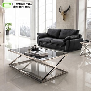 Đồ Nội Thất Phòng Khách Hiện Đại <span class=keywords><strong>Mdf</strong></span> Glass Bàn Cà Phê Bàn Hình Chữ Nhật - Product Image 5