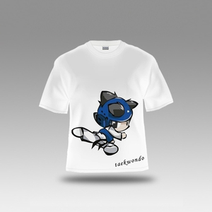 Camiseta de Taekwondo OEM 100% Algodón, Estilo Personalizado con Impresión, Equipo de Artes Marciales - Product Image 5