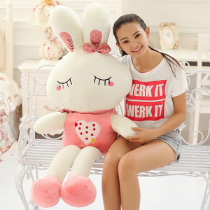 2018 de la fábrica Promoción de peluche blanco personalizado conejo juguetes de peluche - Product Image 4