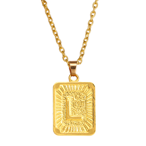 Commercio all'ingrosso di Nuovo Disegno 26 Lettere Placcato Oro Della Collana Della Catena Dei Monili di Fascino <span class=keywords><strong>Lettera</strong></span> Della Collana Per Le Donne - Product Image 1