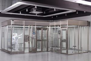 Salle blanche modulaire conforme à la norme ISO 5 GMP avec boîte de passage - Product Image 5