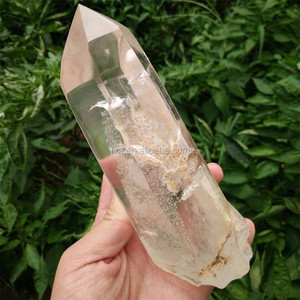Natural Brasil bruto de cuarzo claro de cristal crudo Punto de cristal de energía varitas <span class=keywords><strong>Mineral</strong></span> espécimen para colección - Product Image 4