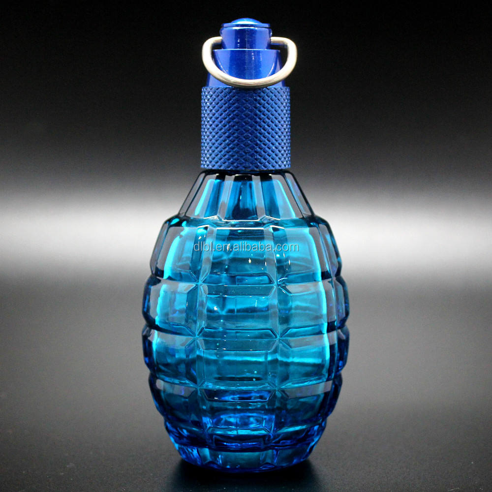 Factory Supply 105ml Custom Design Boom Hand Grenade clear Glass Perfume  Bottle - Main Image