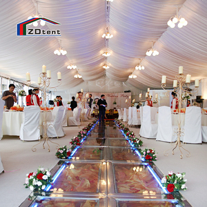 Outdoor Luxury Wedding Event <strong>Tent</strong> Banquet Restaurant <strong>Tent</strong> with <strong>Drapery</strong> Lining