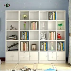 chinese mdf/particle board new design bookshelf