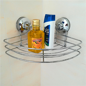 Étagère murale de salle de bains, étagère d'angle de <span class=keywords><strong>douche</strong></span> en fil métallique chromé, de haute qualité, 1 pièce - Product Image 5