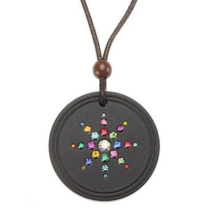 Pendentifs énergétiques en pierre de lave, pendentifs énergétiques de roche volcanique - Product Image 4