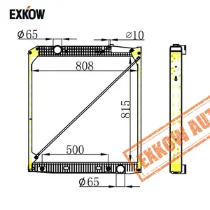 Vacuum Brazed Aluminium Radiator For Mercedes Benz Actros MP2 MP3 2003 Onwards 9425003203 9425003303