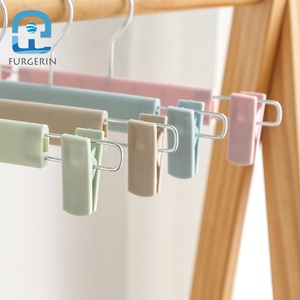 Cintres muraux en plastique pour bébé, 2 pièces, 10 pièces, suspension de vêtements, jupe pour enfants, avec Clips, pour la maison - Product Image 3