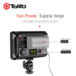 Tolifo çin fabrika tedarikçisi 3200K-5600K renk sıcaklığı yüksek parlaklık video çekim led fotoğraf ışığı kamera ışığı
