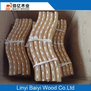 bent wood/ curved wood/bending wood moulding for decorative