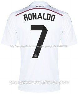 Superior calidad de tailandia tailandés 14-15 <span class=keywords><strong>cristiano</strong></span> <span class=keywords><strong>ronaldo</strong></span> karoos james camiseta del <span class=keywords><strong>real</strong></span> <span class=keywords><strong>madrid</strong></span> - Product Image 3