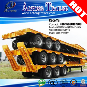 <span class=keywords><strong>Cuello</strong></span> de <span class=keywords><strong>cisne</strong></span> lowbed <span class=keywords><strong>semirremolque</strong></span> de 3 ejes 13 metros con rampas (hidráulico o suspensión opcional) - Product Image 6