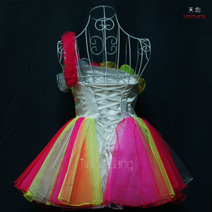 Hot LED Light Girls <strong>Dance</strong> <strong>Dress</strong> Latin Performance Belly Event Skirt Tutu <strong>Dress</strong> - Product Image 6