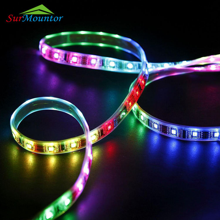 Pixel 5050 60D Addressable RGB Magic DC 5V Running RGBW LED Strip With Controller