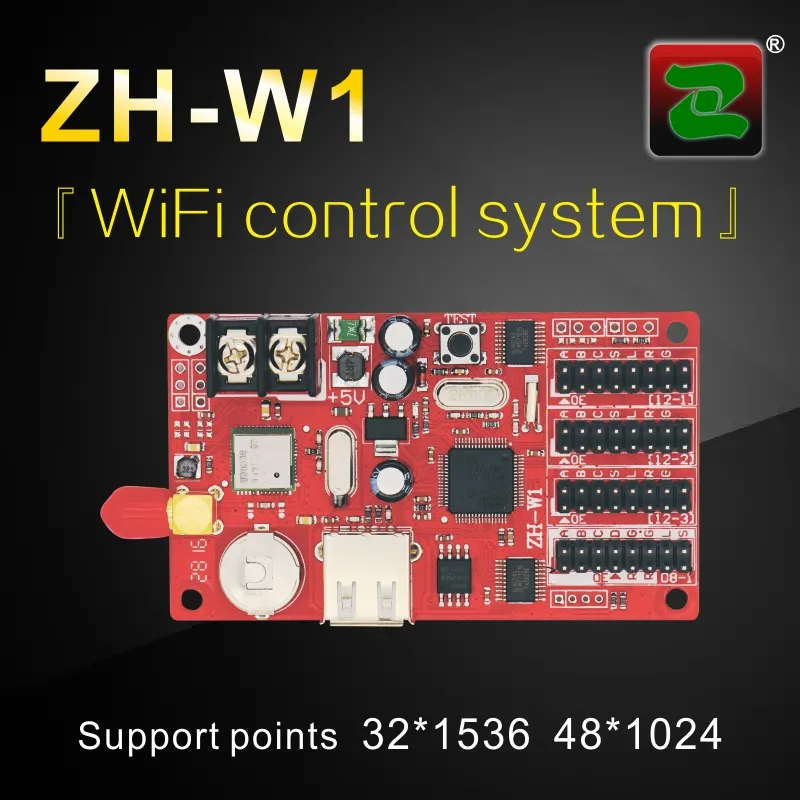 ZH-W1 Zhonghang led WiFi single und dual farbe schild display controller karte